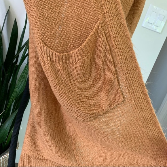 Long Textured Open-Front Cardigan - Picture 5 of 8